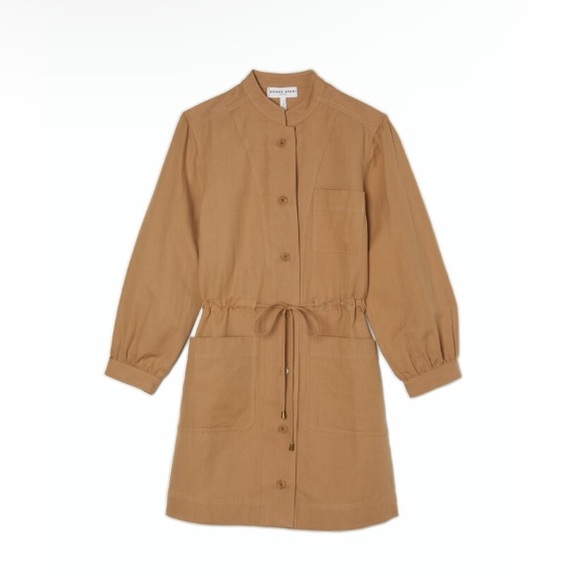 APIECE APART Nueva Aragon Mini Dress in Camel - Picture 4 of 7